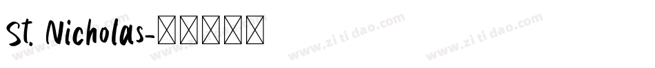 St. Nicholas字体转换